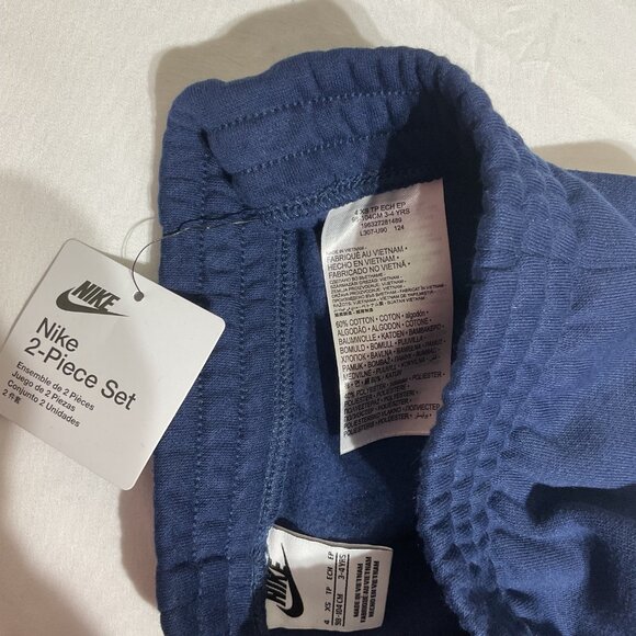 Nike Toddler Boys 2-Piece Set T-Shirt & Pants Gray/Blue Size 4T Cotton - Picture 5 of 6